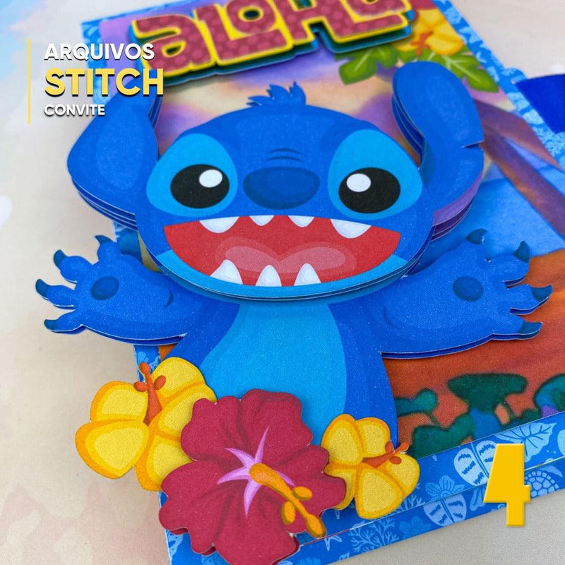 Lilo & Stitch - Caixa Convite