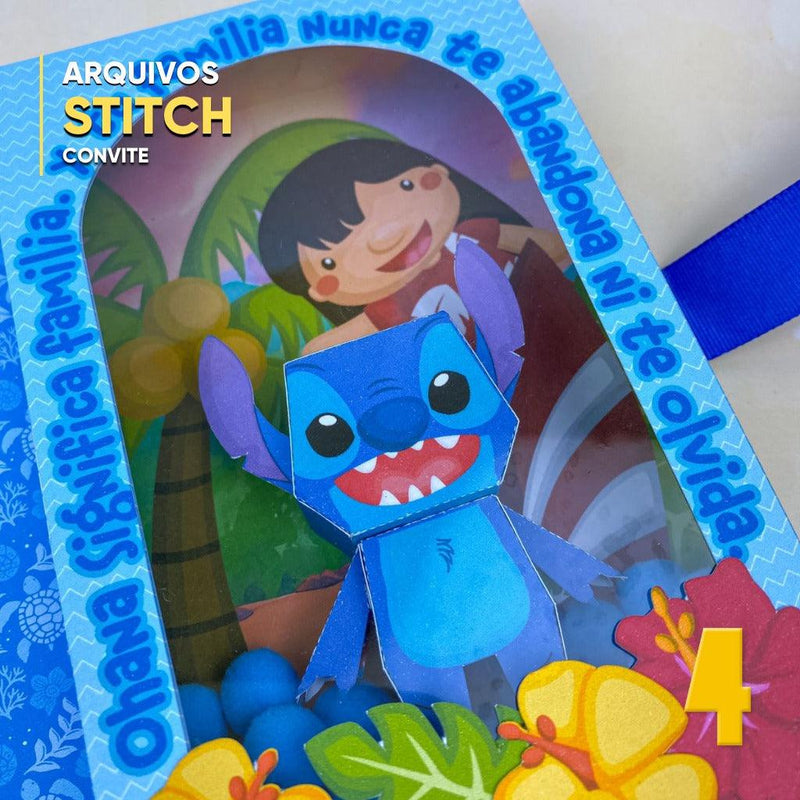 Lilo & Stitch - Caixa Convite