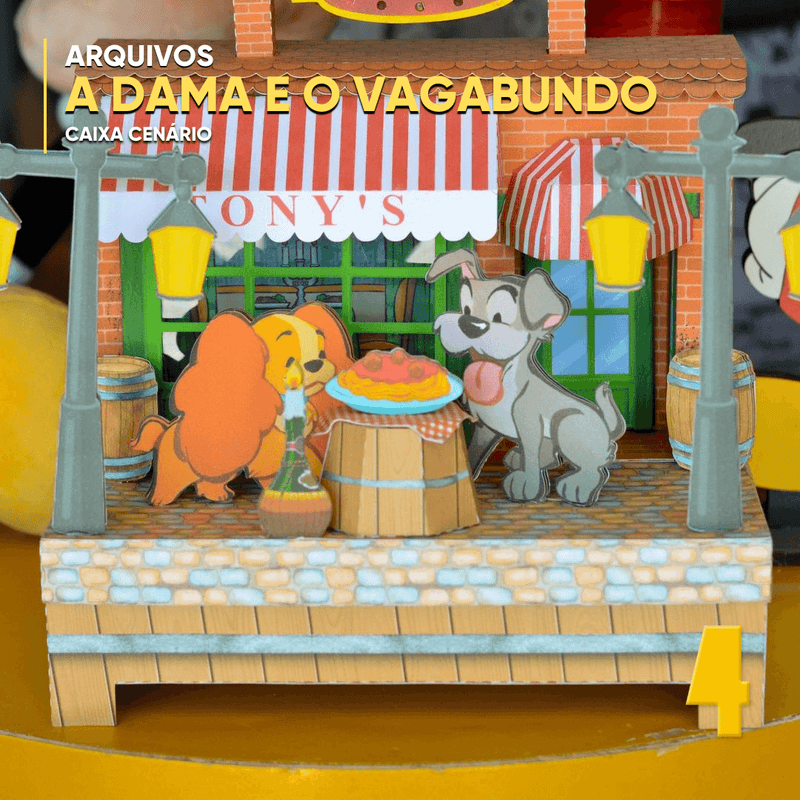 A Dama e o Vagabundo - Caixa Cenario