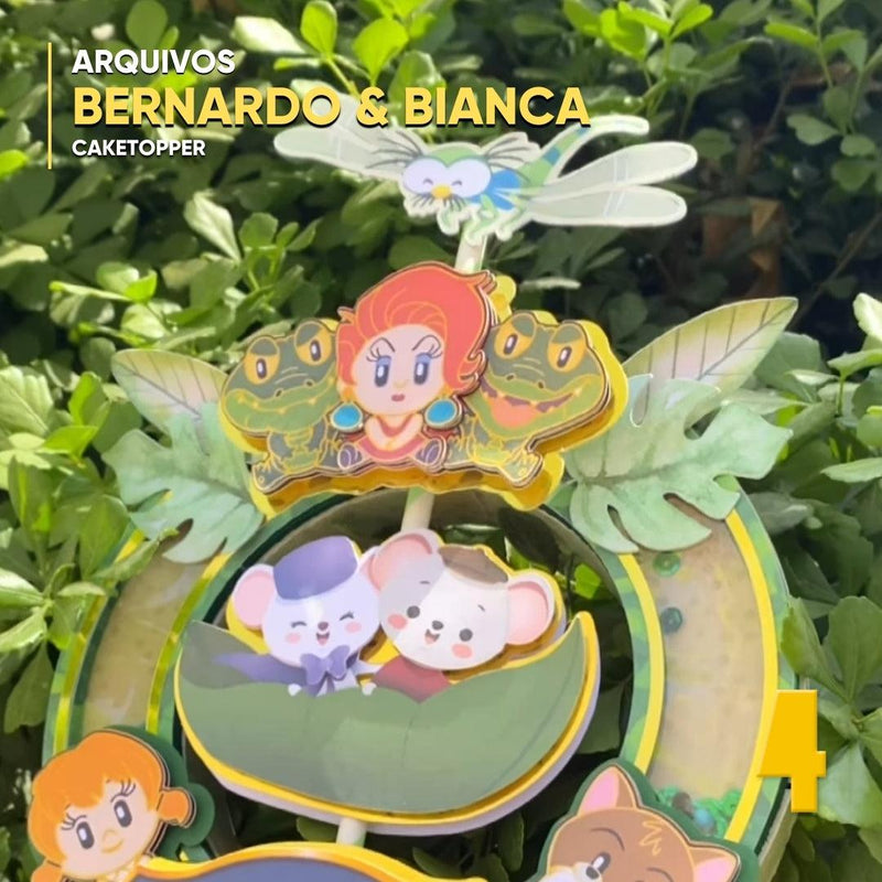 Bernardo & Bianca - Caketopper