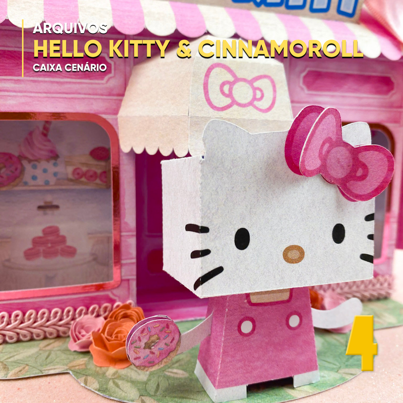 Hello Kitty y Cinnamoroll - Escenario de caja