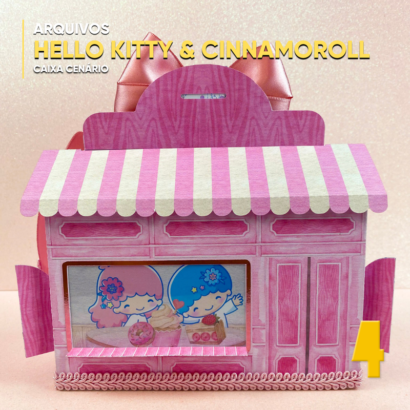 Hello Kitty y Cinnamoroll - Escenario de caja