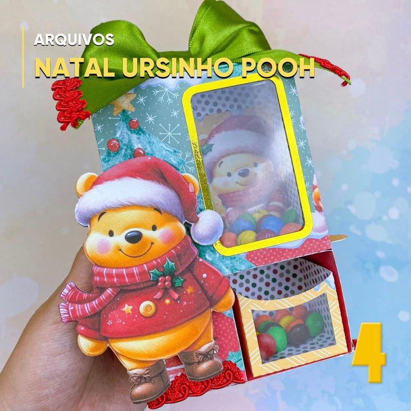 Natal Ursinho Pooh - Caixa Interativa