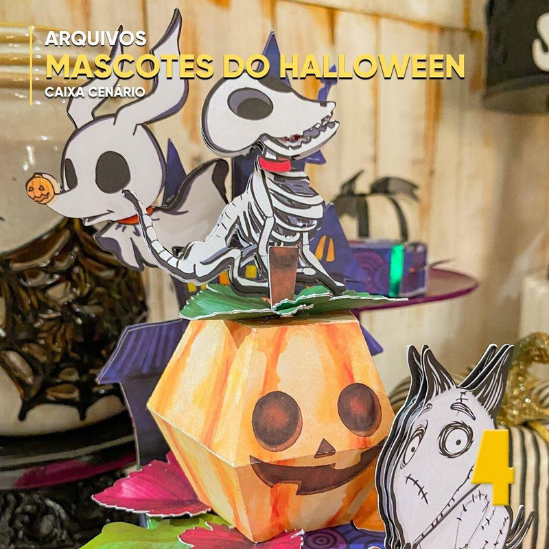 Mascotas de Halloween - Caixa Cenario