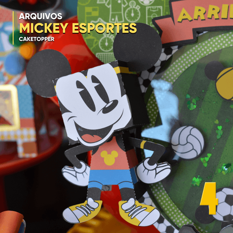 Mickey Deportes - Caketopper