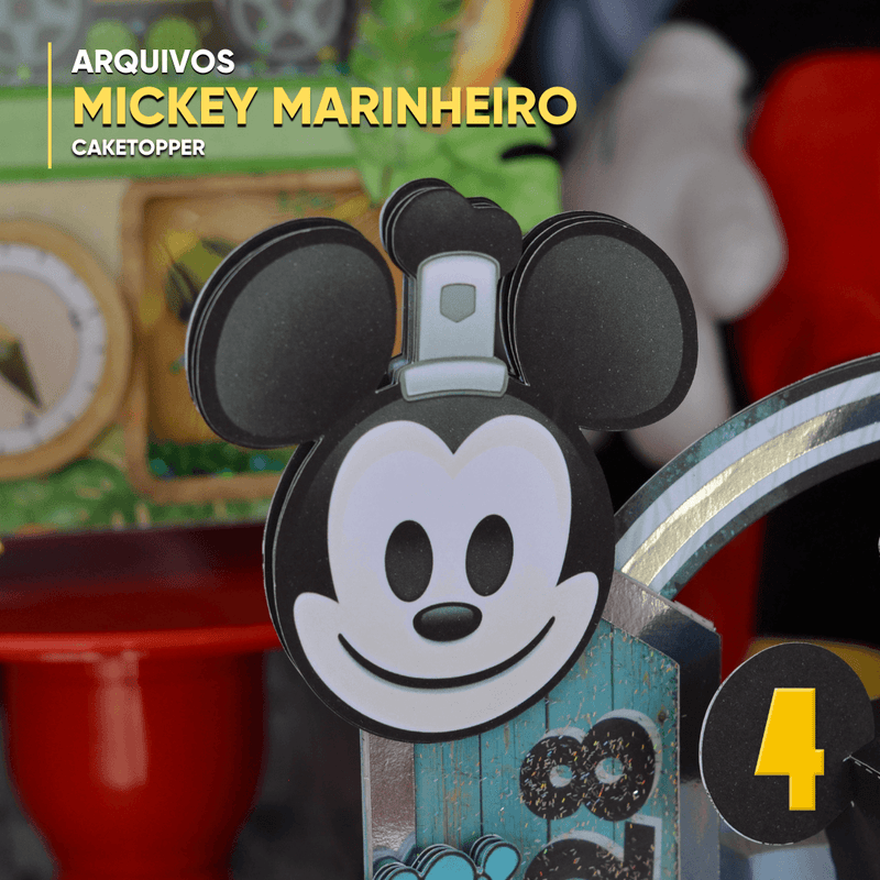 Mickey Marinheiro - Adorno para tarta