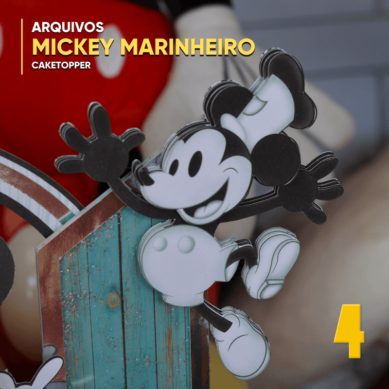 Mickey Marinheiro - Adorno para tarta