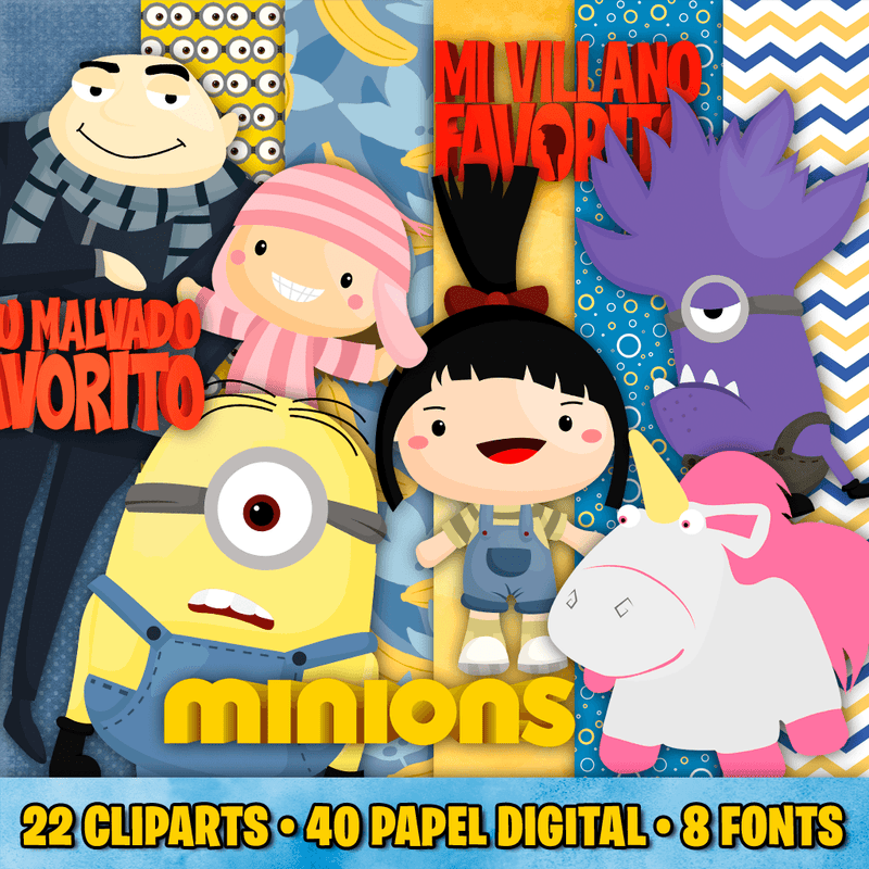 Mi Villano Favorito (Minions) - Kit Digital Completo