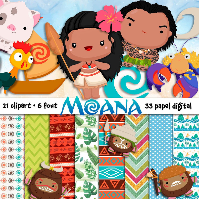 Moana - Kit Digital Completo 