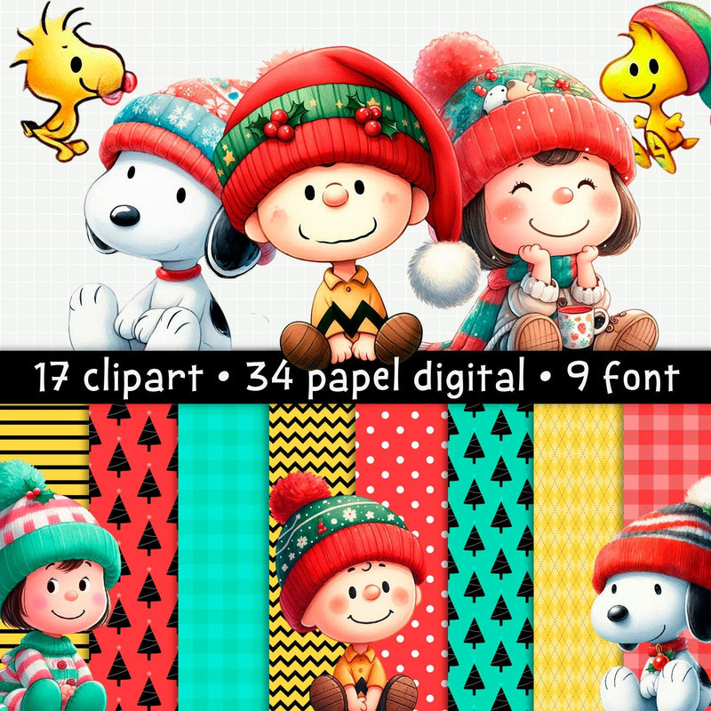 Natal do Snoopy - Kit Digital Completo