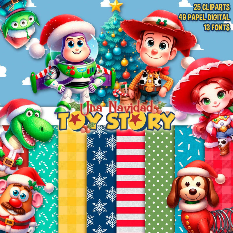 Natal do Toy Story - Kit Digital Completo