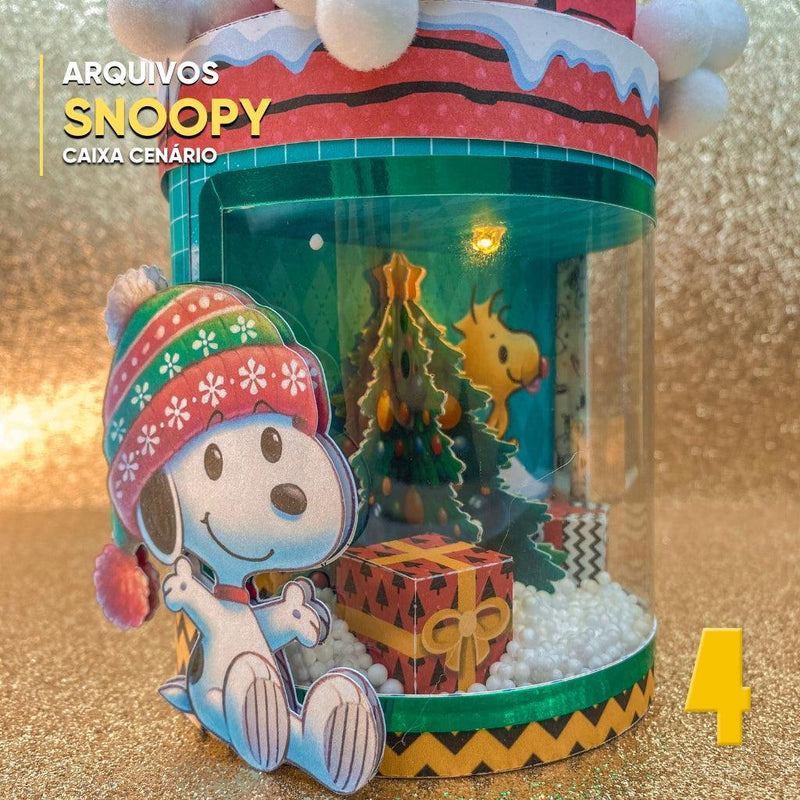 Natal do Snoopy - Caixa Cenário