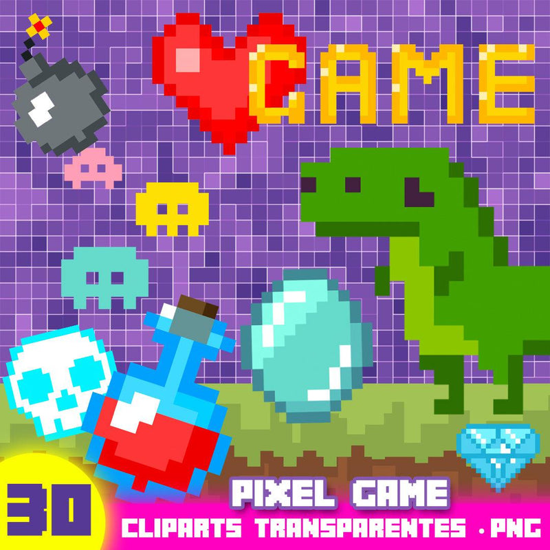 Pixel Game - Cliparts